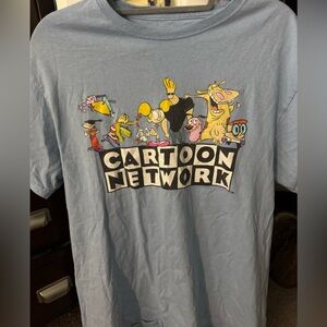 Large blue cartoon network T shirt